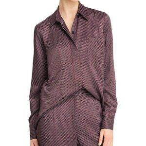 Equipment - Women’s ‘Austine’ Button-Down Shirt ‘Tawny Port Multi’ Purple Medium